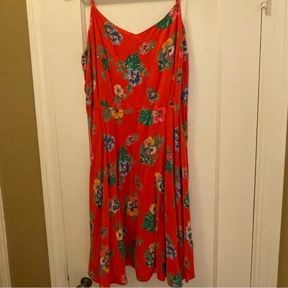Old Navy Tropical Midi Dress / Excellent Condition / Size L ❤️🌺 - Picture 4 of 7